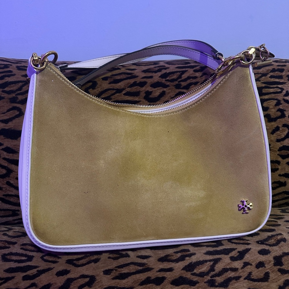 Tory Burch tan suede purse. No major flaws!
